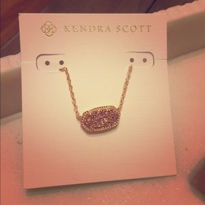 Rose gold Kendra Scott elisa pendant necklace
